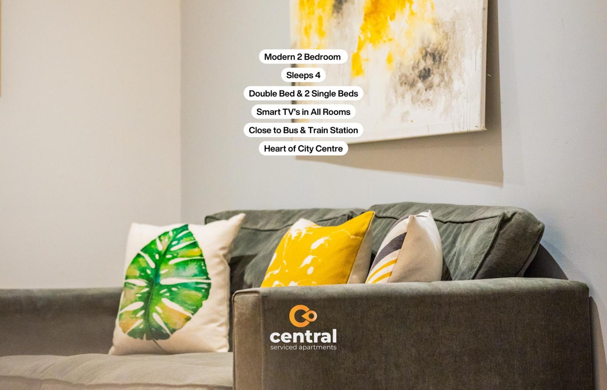 Central Serviced Apartments - 2 Bedroom - Walk Away From City Centre & Universities - Sleeps 4 - 3 X Double Beds - Smart Tvs In All Rooms - Short Term Stays Welcome - Walk Away From Train & Bus Station - Preferred Location For Short Stay In Dundee Exterior foto